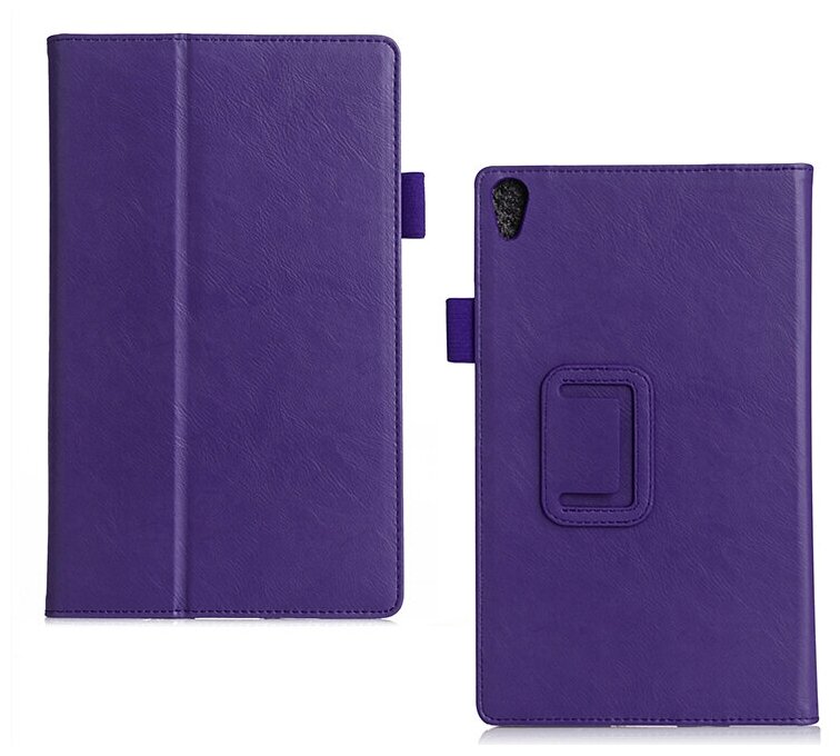 Чехол-обложка MyPads для iPad Pro 2 10.5 A1701, A1709 iPad Air 3 (2019) с трансформацией в подставку и визитницей и держателем для руки фиолетовый
