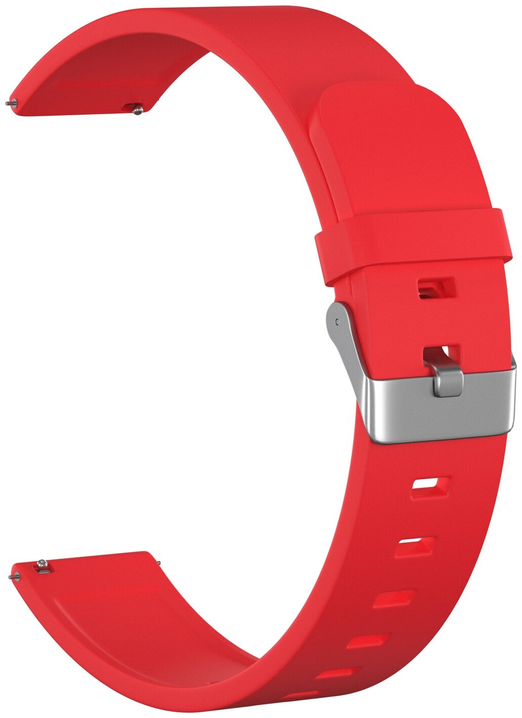 Ремешок силиконовый GSMIN Elate 22 для Xiaomi Huami Amazfit / Amazfit 2 (Красный)