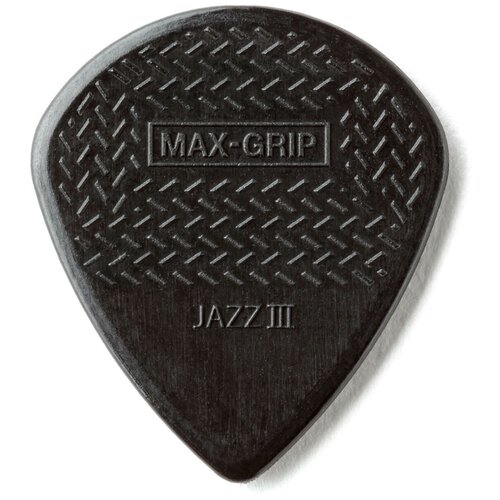 Медиатор DUNLOP 471R3S MAX-GRIP Jazz III Black Stiffo