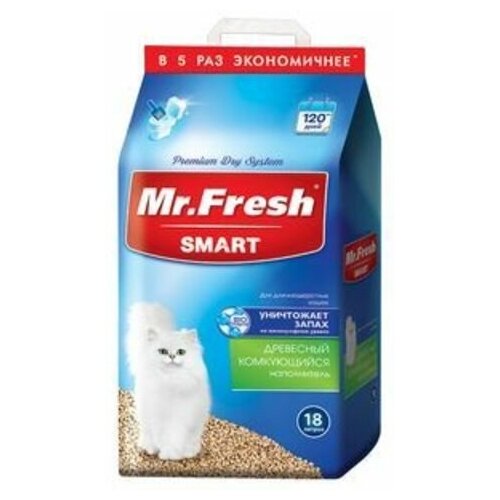 Mr. Fresh Наполнитель для короткошерстных кошек 18 л