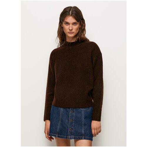 пуловер для женщин, Pepe Jeans London, модель: PL701902, цвет: шоколадный, размер: 46(M)