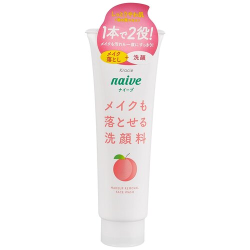 Очищающая пенка для умывания Naive с экстрактом листьев персикового дерева, 200 гр
