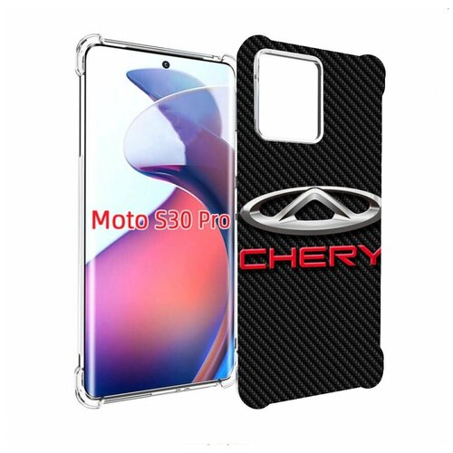 Чехол MyPads чери chery 2 для Motorola Moto S30 Pro задняя-панель-накладка-бампер чехол mypads chery 3 мужской для motorola moto e32 задняя панель накладка бампер