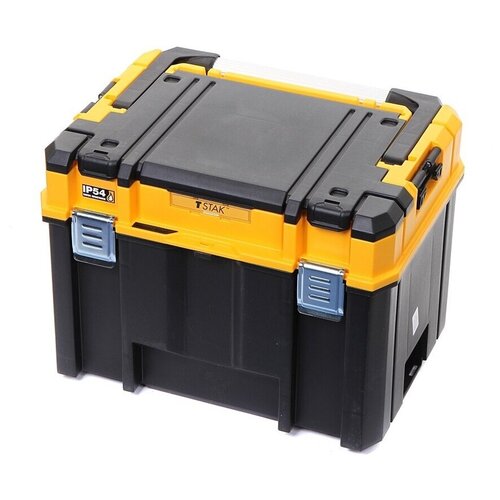 Ящик для инструмента DEWALT TSTAK 2.0 IP54 DWST83343-1, с верхним отделением для хранения принадлежностей