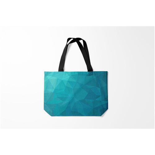 фото Сумка-шоппер / 46х35 см / тренды / геометрия wave burnettie