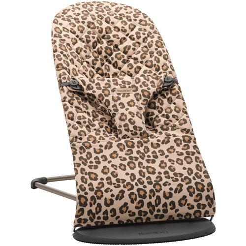 фото Шезлонг babybjorn bliss cotton, classic quilt, бежево-леопардовый