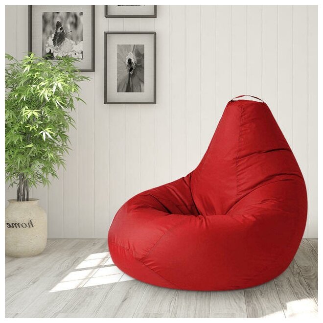 Внешний чехол для кресла-мешка "Груша", размер XXXXL-Комфорт, оксфорд, Красный - фотография № 4