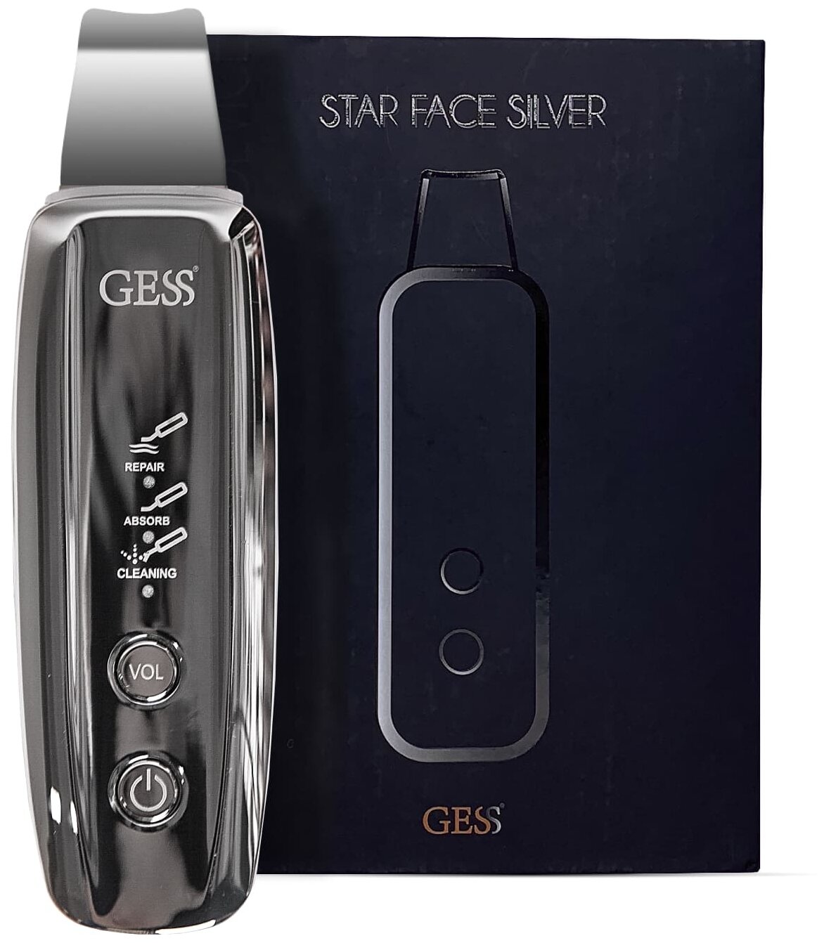 Gess Ультразвуковая чистка Star Face Silver Gess-690 silver, 3 режима - фотография № 3