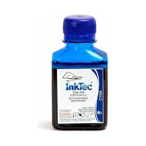 Чернила InkTec E0010, голубой, совместимые для Epson R200/R270