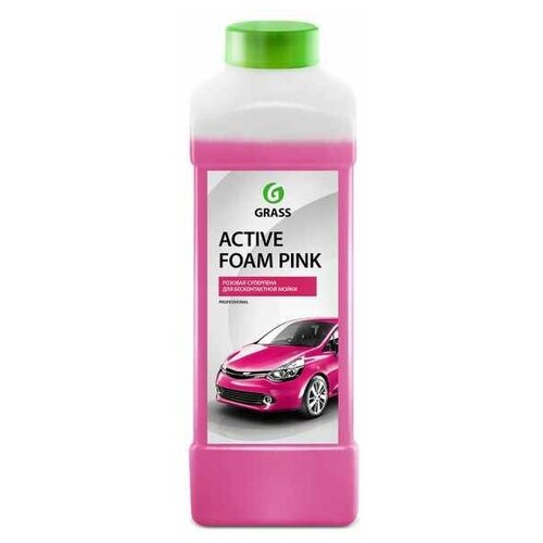 Шампунь для бесконтактной мойки концентрат 15-20 г/л Active Foam Pink 1 л Grass