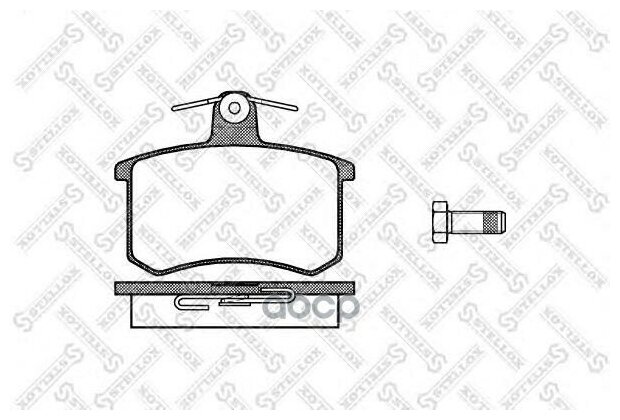 Stellox тормозные колодки 146020sx