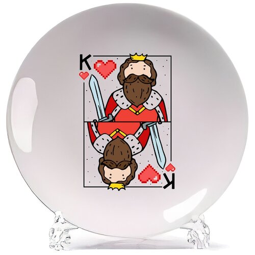 фото Тарелка coolpodarok прикол. карты. король