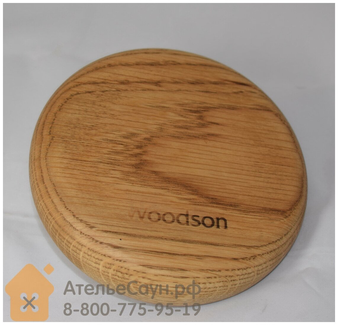 Вентиляционная заглушка Woodson (D100 мм, дуб, арт. WKV1) — фото 1