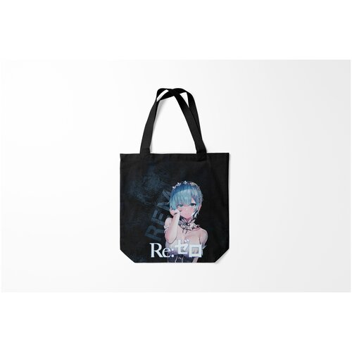 фото Сумка-шоппер / 40х40 см / девушкам / аппетитные формы рем re zero burnettie