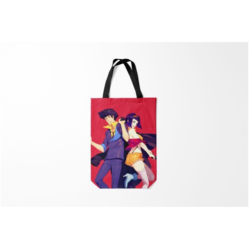 Сумка-шоппер / 31х42 см / Аниме / Cowboy Bebop Bebop. Спайк и Фэй