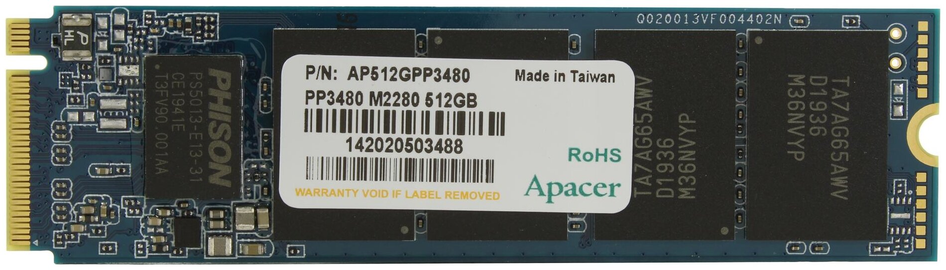 512 ГБ SSD M.2 накопитель Apacer PP3480 [AP512GPP3480-R]