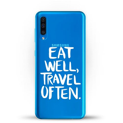 Силиконовый чехол Eat well на Samsung Galaxy A50