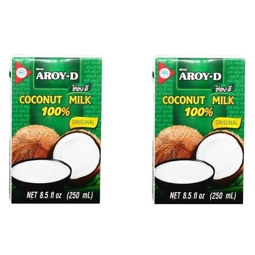 Кокосовое молоко Aroy-D, 250 мл 2 шт