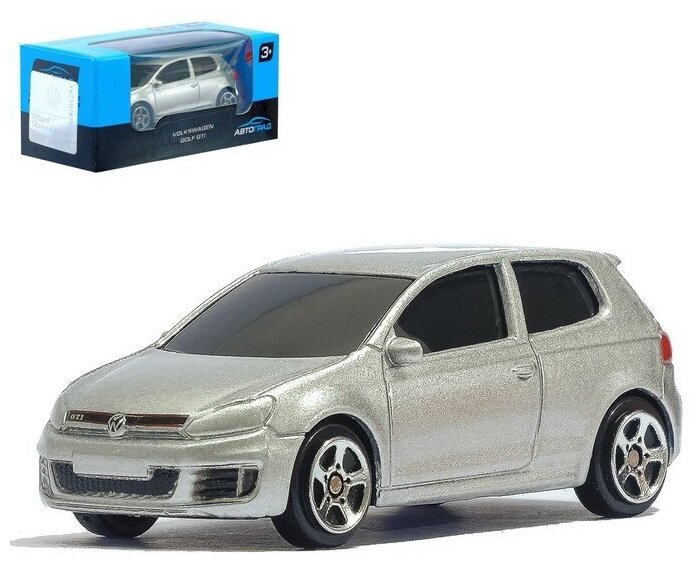 Машина металлическая VOLKSWAGEN GOLF GTI, 1:64, цвет чёрный