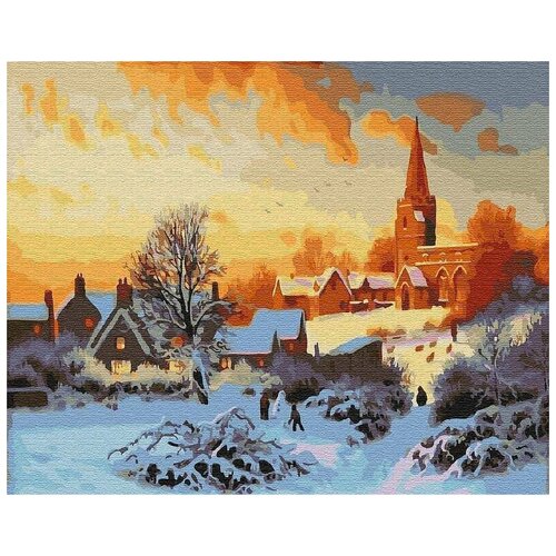 Картина по номерам Зима в Нидерландах, 40x50 см