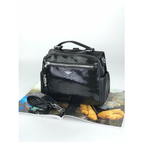 фото Рюкзак женский 0055b592353-3 black velina fabbiano