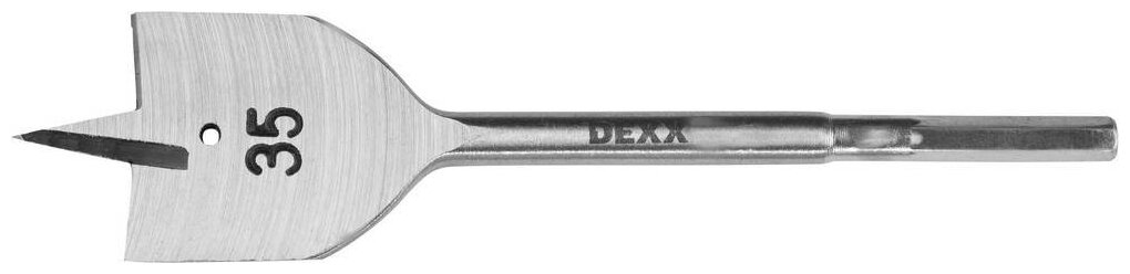 DEXX 35x152мм, сверло перовое по дереву, шестигранный хвостовик