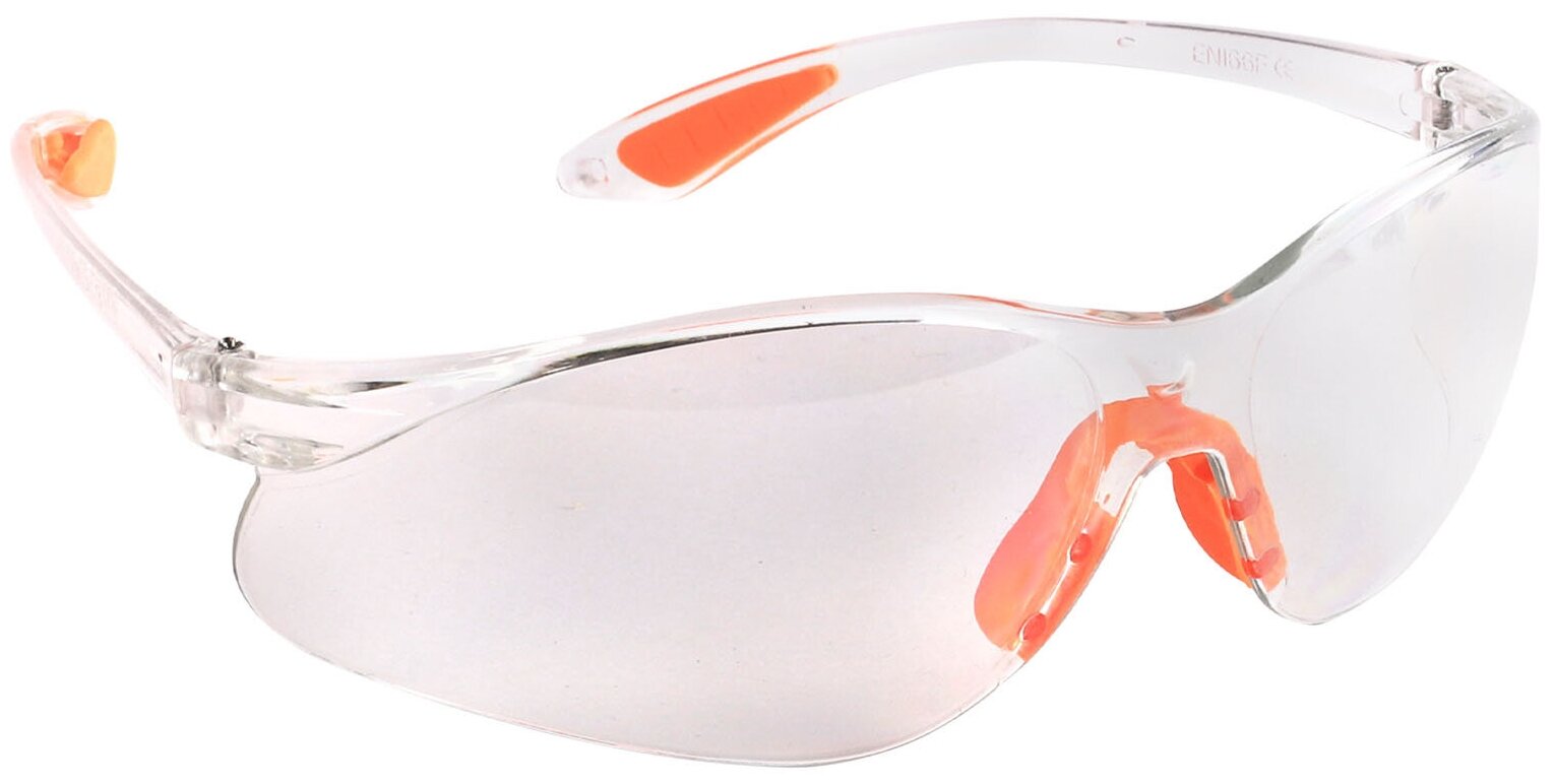 Очки защитные Patriot PPG-7 открытые, прозрачные, оранжевая окантовка
