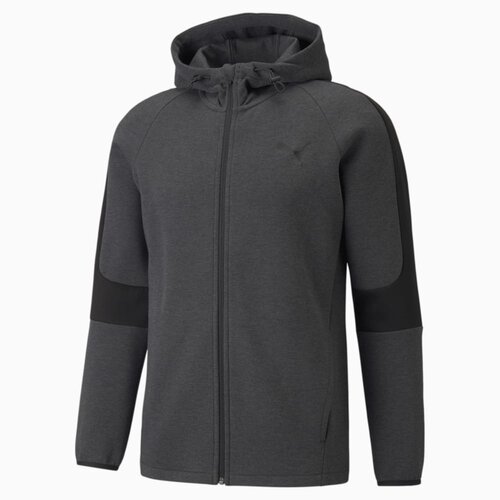 фото Толстовка puma evostripe full-zip men’s hoodie, размер xl, серый
