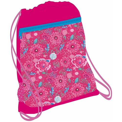фото Belmil мешок-рюкзак для обуви с карманом 35х43 см pink flowers 336-91/880