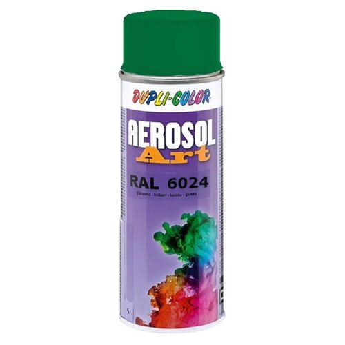 Эмаль Dupli-Color Art, RAL 6024 зеленый трафик, глянцевая, 400 мл