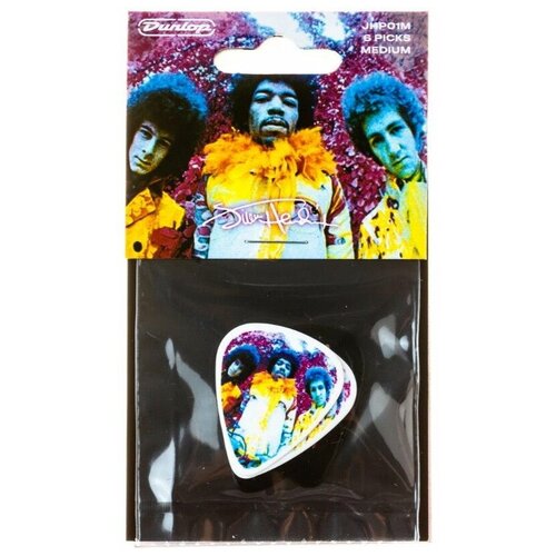 JHP01M Jimi Hendrix Are You Experienced? Медиаторы 6шт, Dunlop jhr01m jimi hendrix are you experienced медиаторы 24шт dunlop