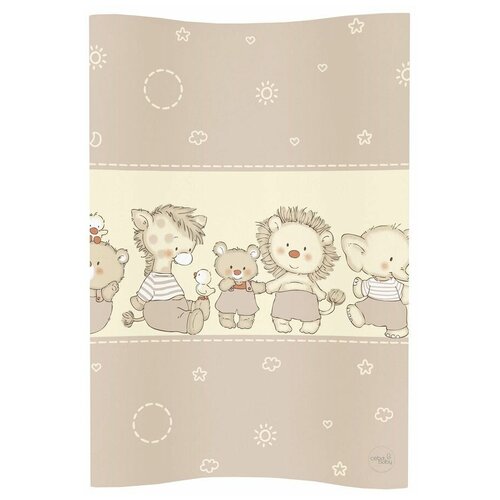 Матрац пеленальный Ceba Baby 70 см мягкий без изголовья COSY Ducklings brown W-104-050-230