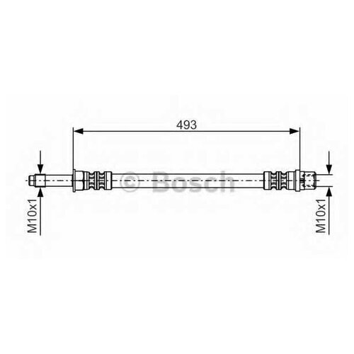 Шланг торм. пер. [490 mm], BOSCH, 1987476294