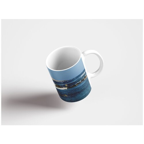 фото Кружка "кипр, айя напа, kermia beach 320 мл. белая lotsprints