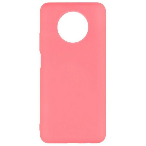 фото Силиконовая накладка без логотипа silky soft-touch для xiaomi redmi note 9t светло-розовый opt-mobile
