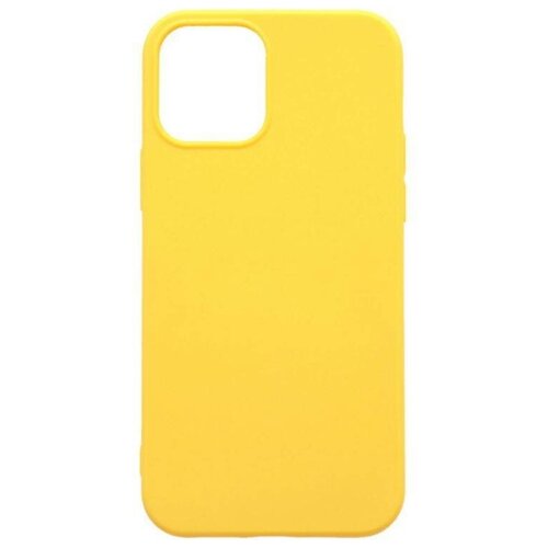 Чехол силиконовый для iPhone 12 (6,1) тонкий желтый
