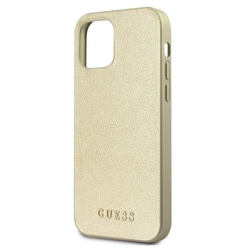 фото Guess для iphone 12 pro max (6.7) чехол pu iridescent hard gold