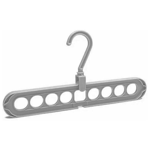Многопортовая многофункциональная вешалка для одежды серый 1 шт 143₽
