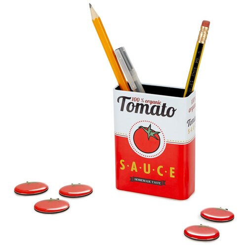фото Набор подставки balvi tomato sauce и держателей, магнитный