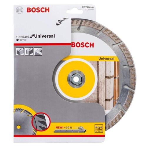 Алмазные диски (230х22.2 мм, 2 шт.) Standard for Universal + SDS-clic гайка Bosch06159975H5