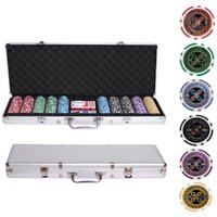 Покер/Покерный набор Ultimate, 500 фишек 11,5 г с номиналом в чемодане и сукно в подарок