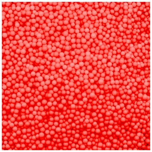 фото Шарики пенопласт, красный, 2-4 мм, 500 мл. волна веселья