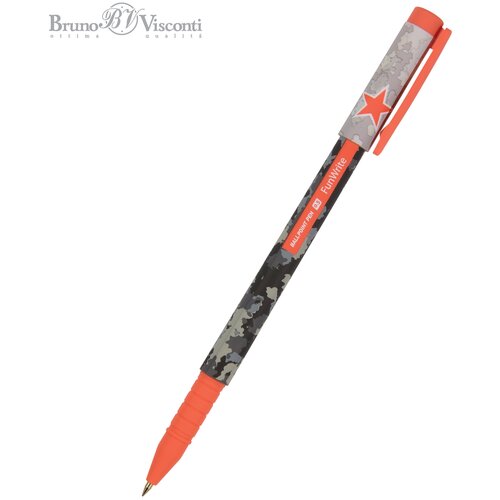 Ручка BrunoVisconti, шариковая, 0.5 мм, синяя, FunWrite «MILITARY. AIRFORCE», Арт. 20-0212/48