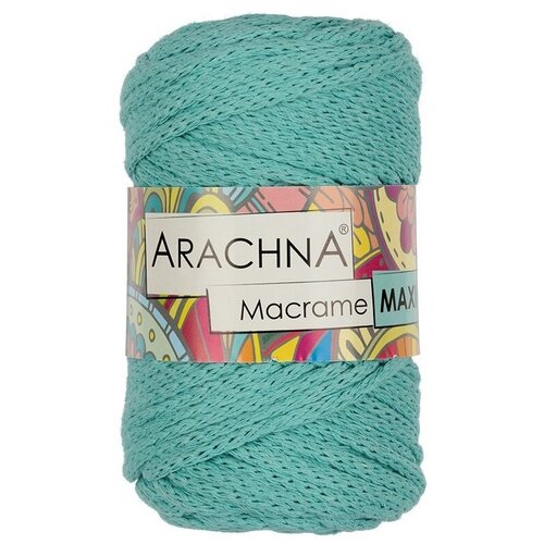 Пряжа ARACHNA Macrame Maxi 80 % хлопок, 20 % полиэстер 4 шт. х 250 г 80 м №19 мятный