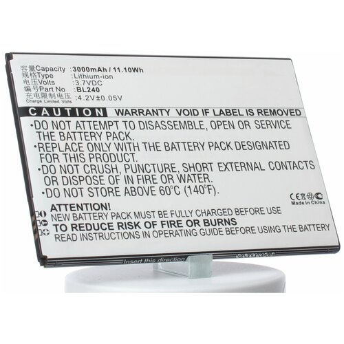 Аккумулятор iBatt iB-B1-M845 3000mAh для Lenovo BL240