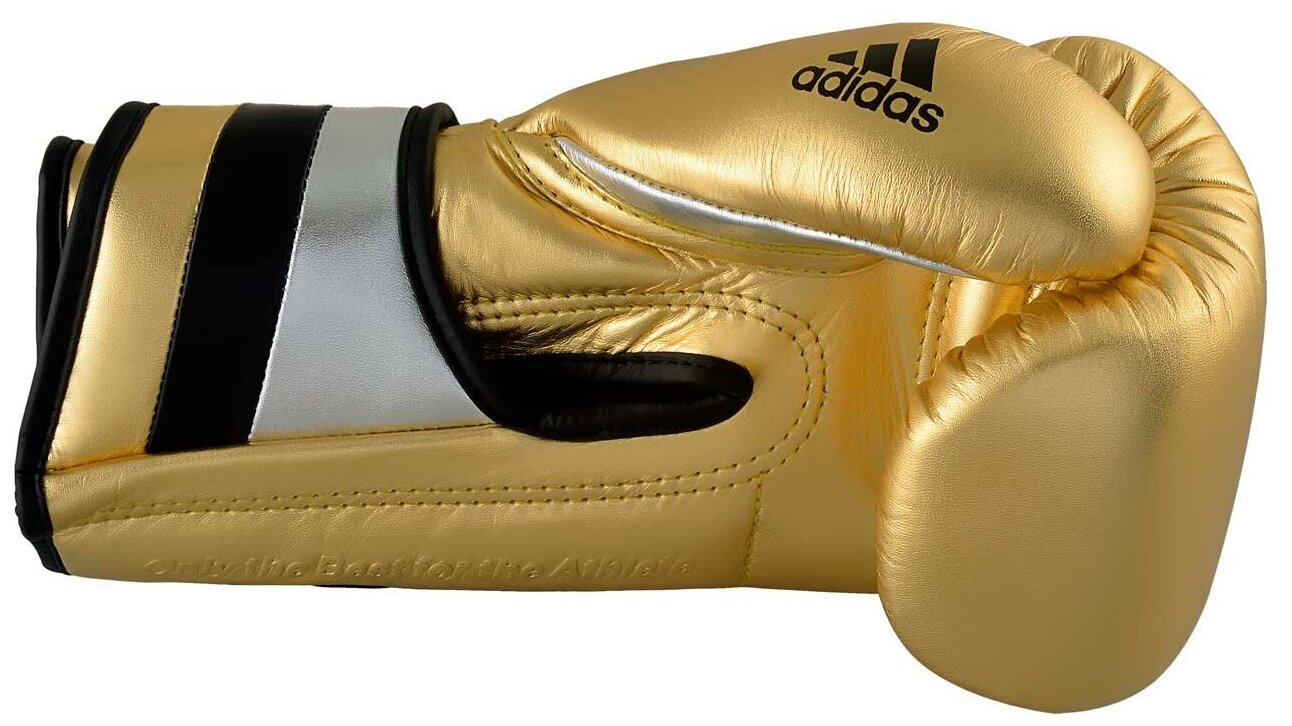 Перчатки боксерские AdiSpeed Metallic красно-золото-серебристые, 12 унций Adidas - фото №7