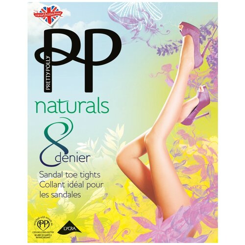 Колготки Pretty Polly Naturals, 8 den, размер S-M, коричневый