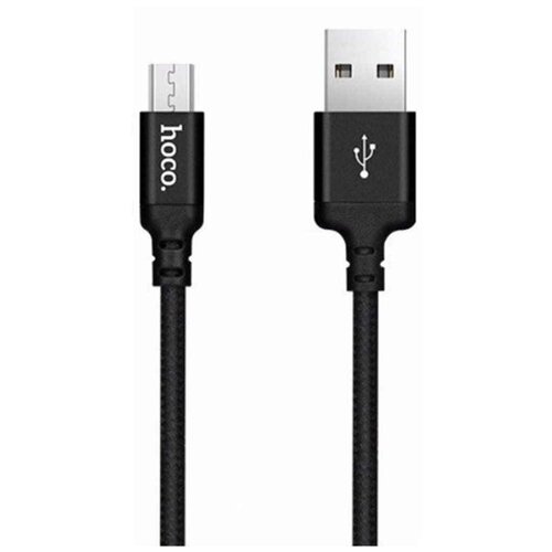 Кабель Hoco X14 Times Speed USB-microUSB 2 метра металл тканевая оплетка черный кабель usb micro usb x14 2m hoco черный