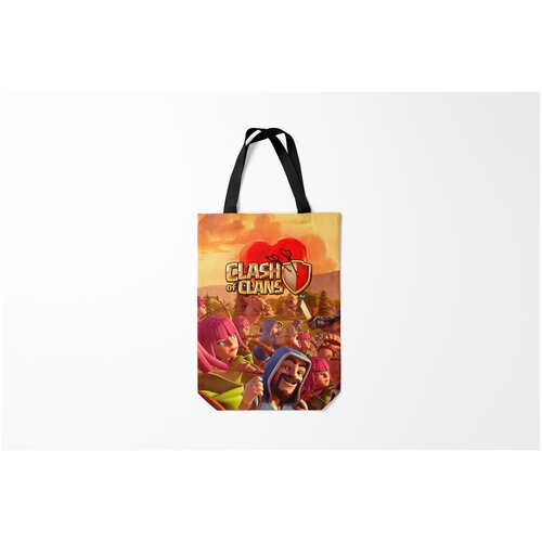 фото Сумка-шоппер / 31х42 см / геймерам / clash of clans/royale clans burnettie