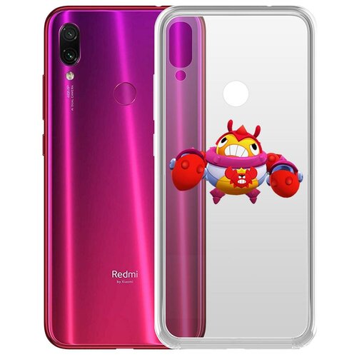 фото Чехол-накладка clear case brawl stars-краб тик для xiaomi redmi note 7 krutoff group
